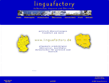 Tablet Screenshot of linguafactory.de